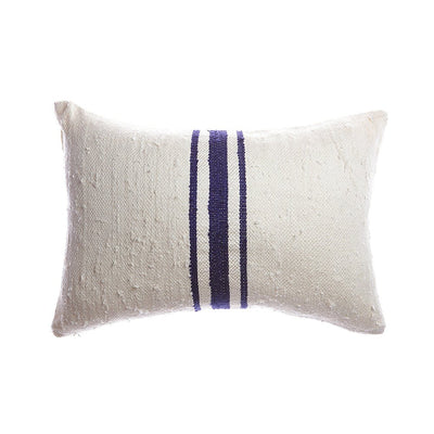 Central Striped Silk Pillow by Homelosophy