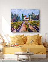 Chablis Vineyard Artist Enhanced Canvas Print by John Beard Collection - product image 4 for Resin Society