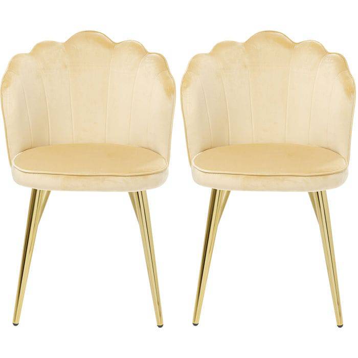 Chair Princess Beige (2/Set) by DEKOR - main product image for Resin Society