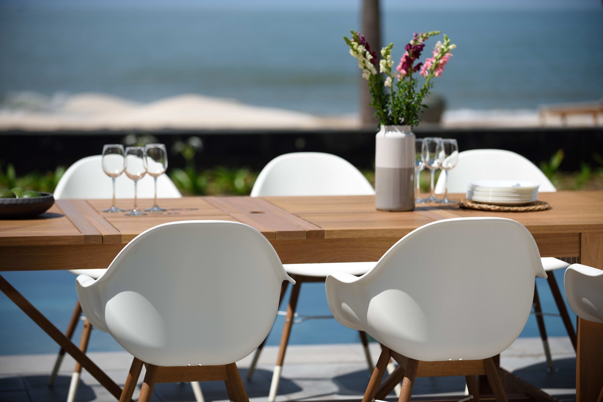 Leyland Table and 8 Chamonix Armchair Dining Set by LifestyleGarden US - product image 8 for Resin Society