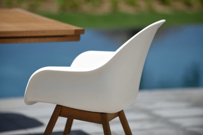 Rinjani Rectangular Table and 6 Chamonix Arm Chair by LifestyleGarden US - product image 3 for Resin Society