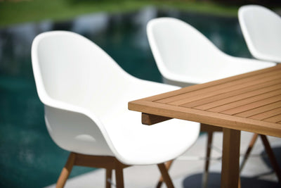 Leyland Table and 8 Chamonix Armchair Dining Set by LifestyleGarden US - product image 4 for Resin Society