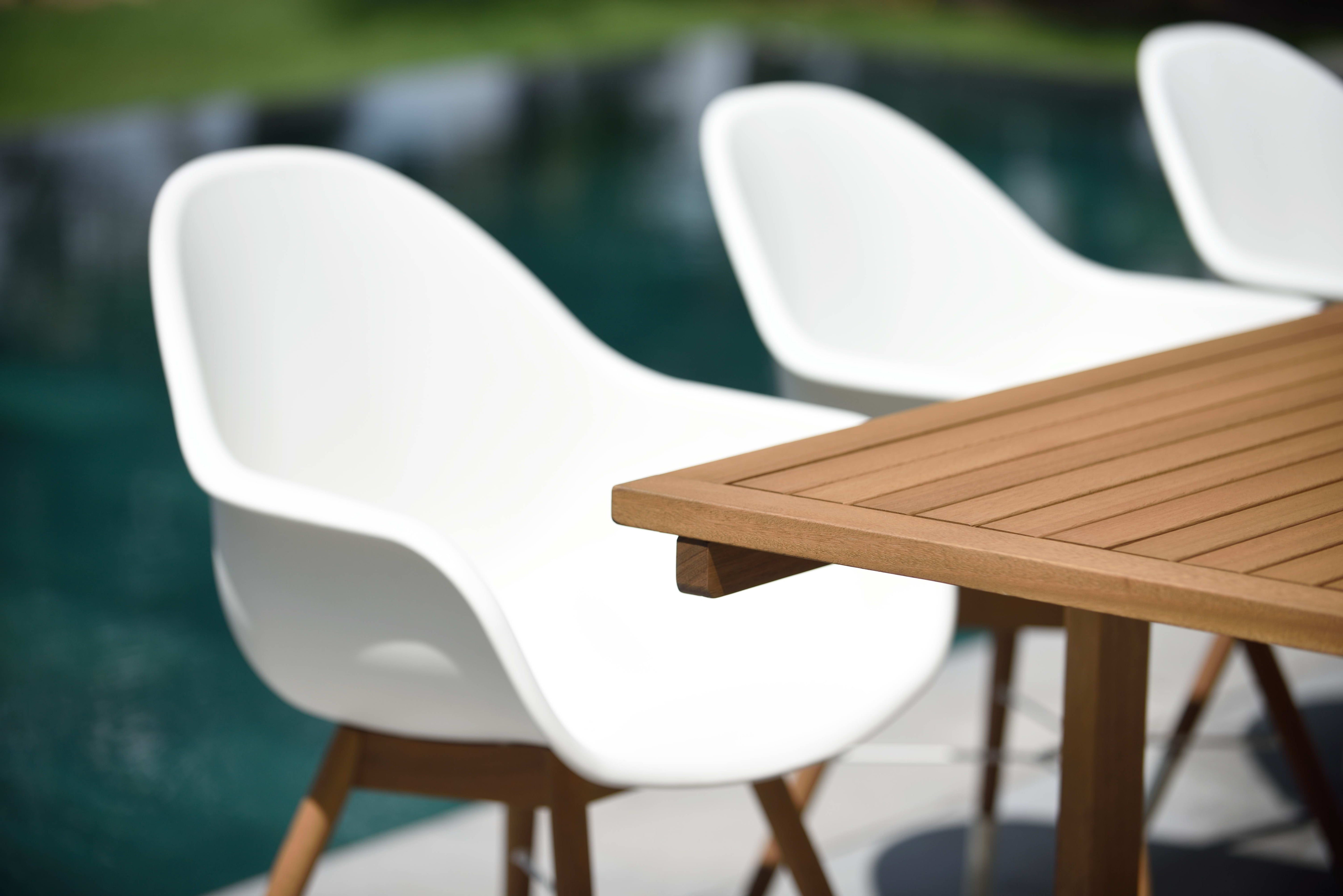 Chamonix Resin and FSC Wood Arm Chairs - 2pc by LifestyleGarden US - product image 6 for Resin Society