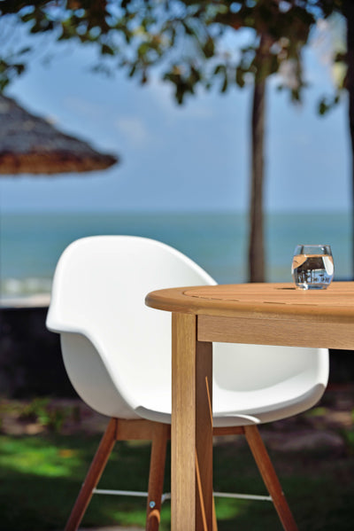 Chamonix Resin and FSC Wood Arm Chairs - 2pc by LifestyleGarden US - product image 3 for Resin Society