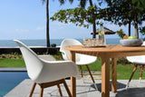 Oldbury Round Table and 4 Chamonix Carver Armchair Dining Set by LifestyleGarden US - product image 8 for Resin Society