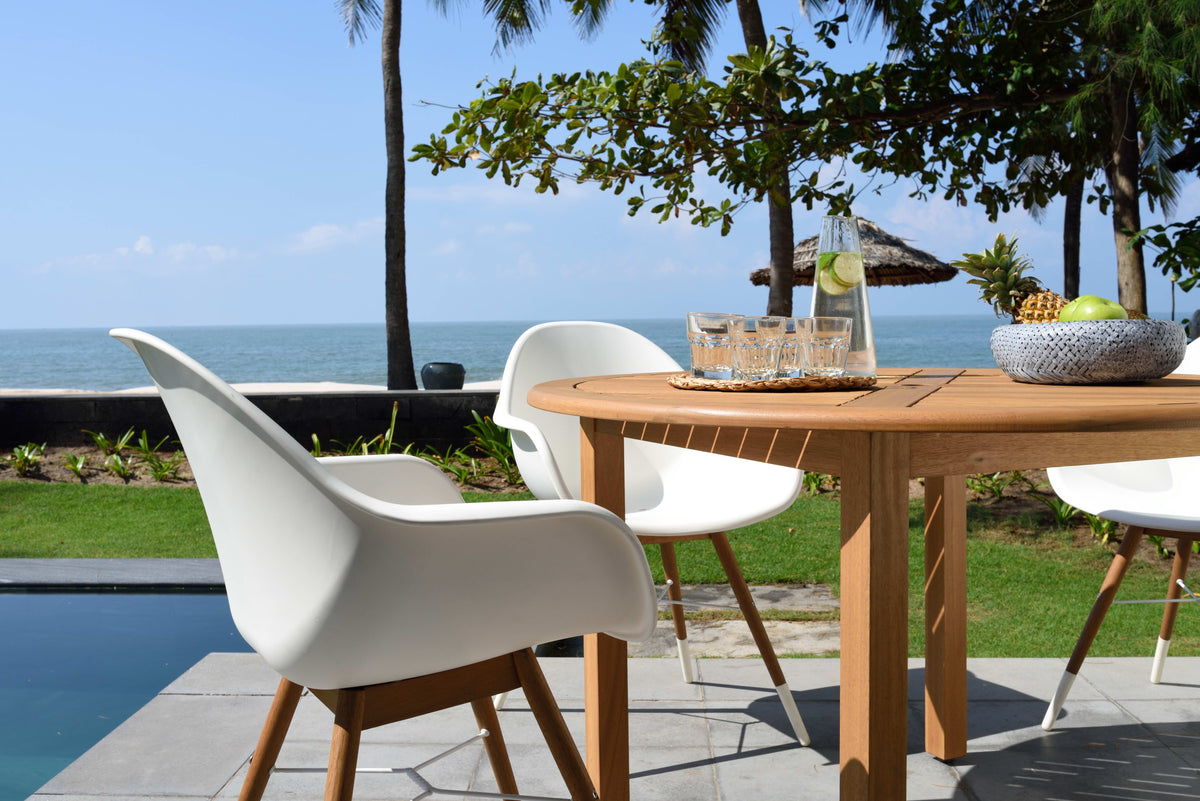 Chamonix Resin and FSC Wood Arm Chairs - 2pc by LifestyleGarden US - product image 2 for Resin Society
