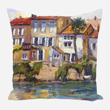 Charantee River Shops Pillow by John Beard Collection - main product image for Resin Society