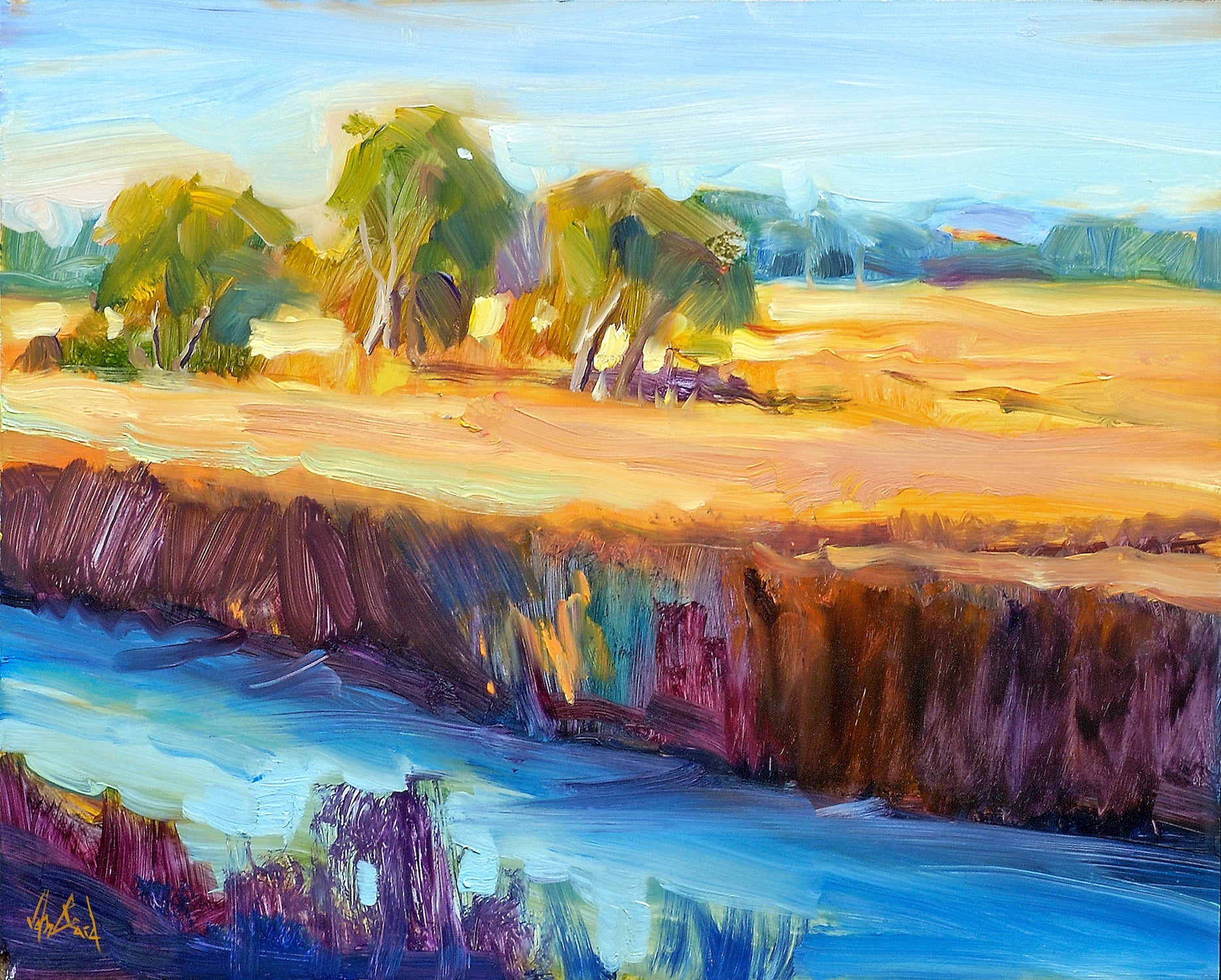 Charleston Marsh Artist Enhanced Canvas Print by John Beard Collection - main product image for Resin Society
