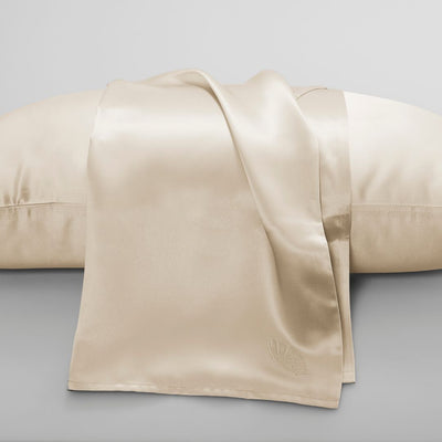 La Seta Mulberry Silk Pillowcase with Embroidery by Perle Silk - product image 3 for Resin Society