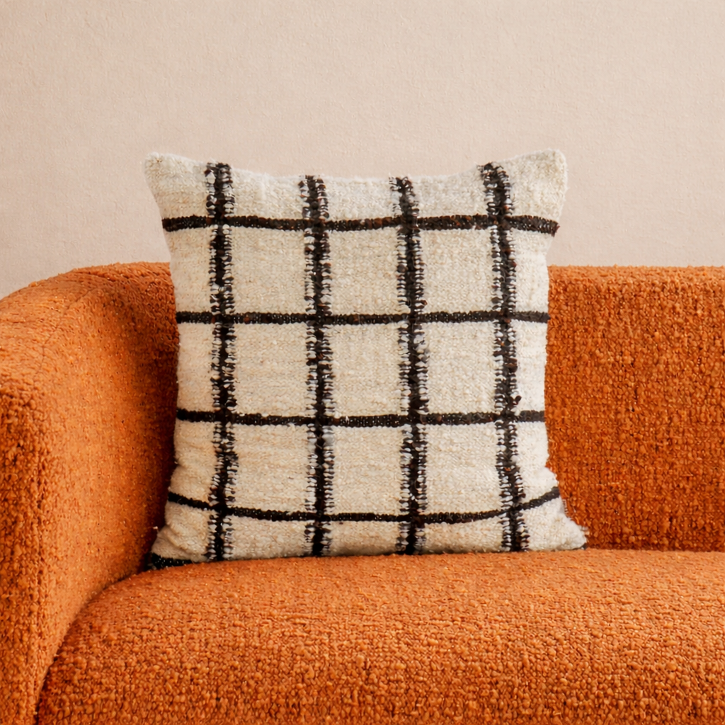 Grid Wool Pillow Cover by Diego Olivero Studio from MESO