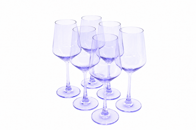 Lady Lavender - Colored Wine Glass