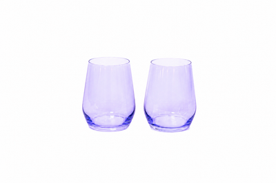 Lady Lavender - Colored Wine Glass