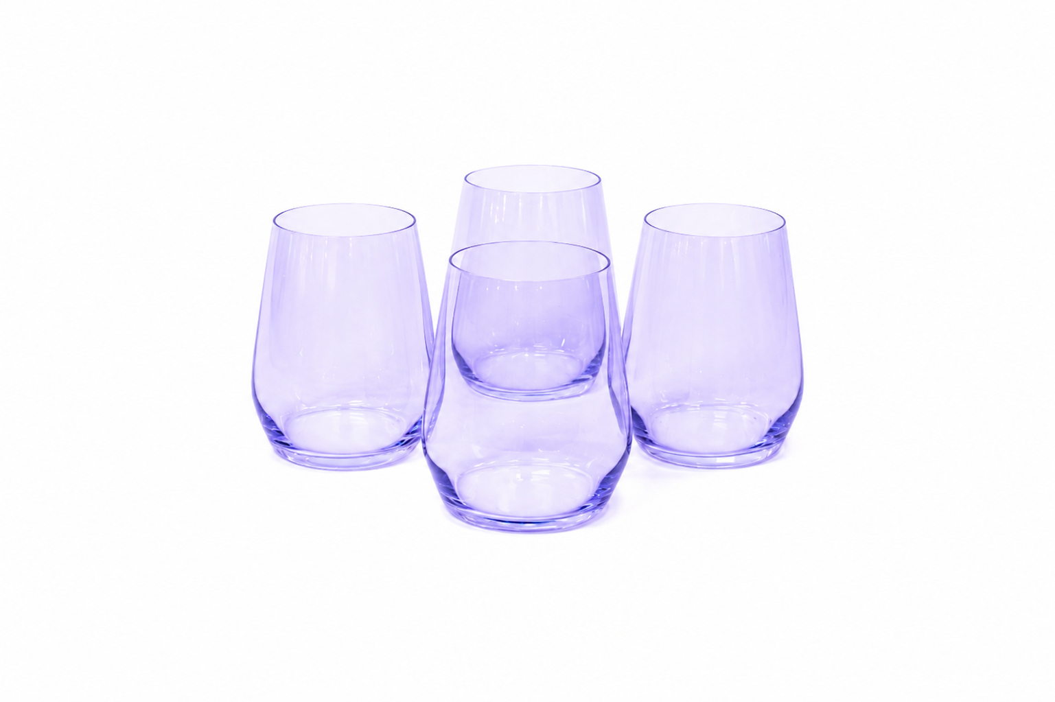Lady Lavender - Colored Wine Glass