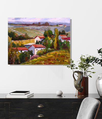 Chateau de la Grav Artist Enhanced Canvas Print by John Beard Collection - product image 3 for Resin Society