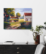 Chateau de la Mong Artist Enhanced Canvas Print by John Beard Collection - product image 2 for Resin Society