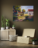 Chateau de la Mong Artist Enhanced Canvas Print by John Beard Collection - product image 4 for Resin Society