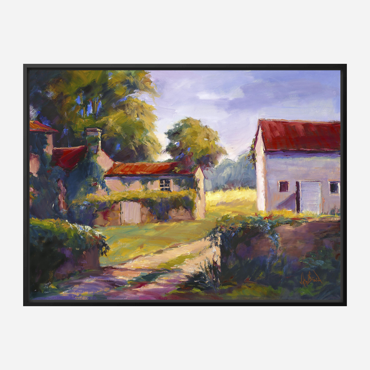 Chateau de la Mong Artist Enhanced Canvas Print by John Beard Collection - product image 5 for Resin Society