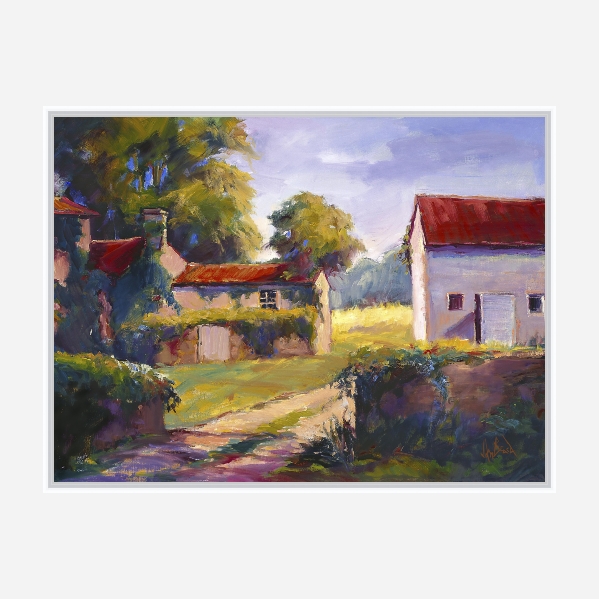 Chateau de la Mong Artist Enhanced Canvas Print by John Beard Collection - product image 7 for Resin Society