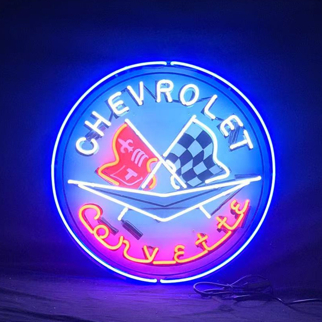 Chevrolet Corvette Auto Car Neon Signs by Neon Signs Land - main product image for Resin Society