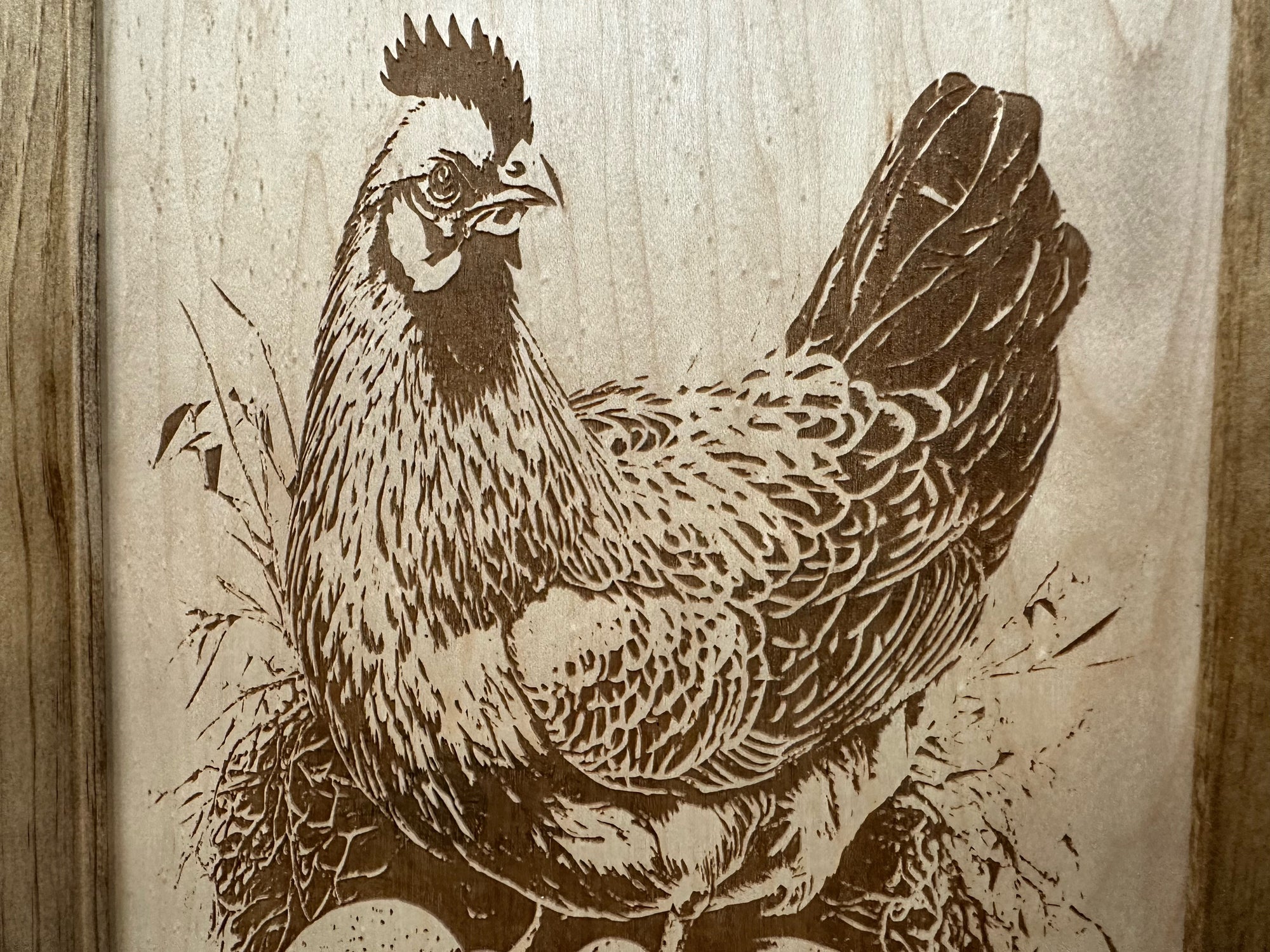 Hidden Gun Safe Chicken and Eggs Farmhouse Scene by Bellewood Designs - product image 9 for Resin Society