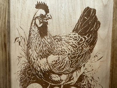 Hidden Gun Safe Chicken and Eggs Farmhouse Scene by Bellewood Designs - product image 9 for Resin Society