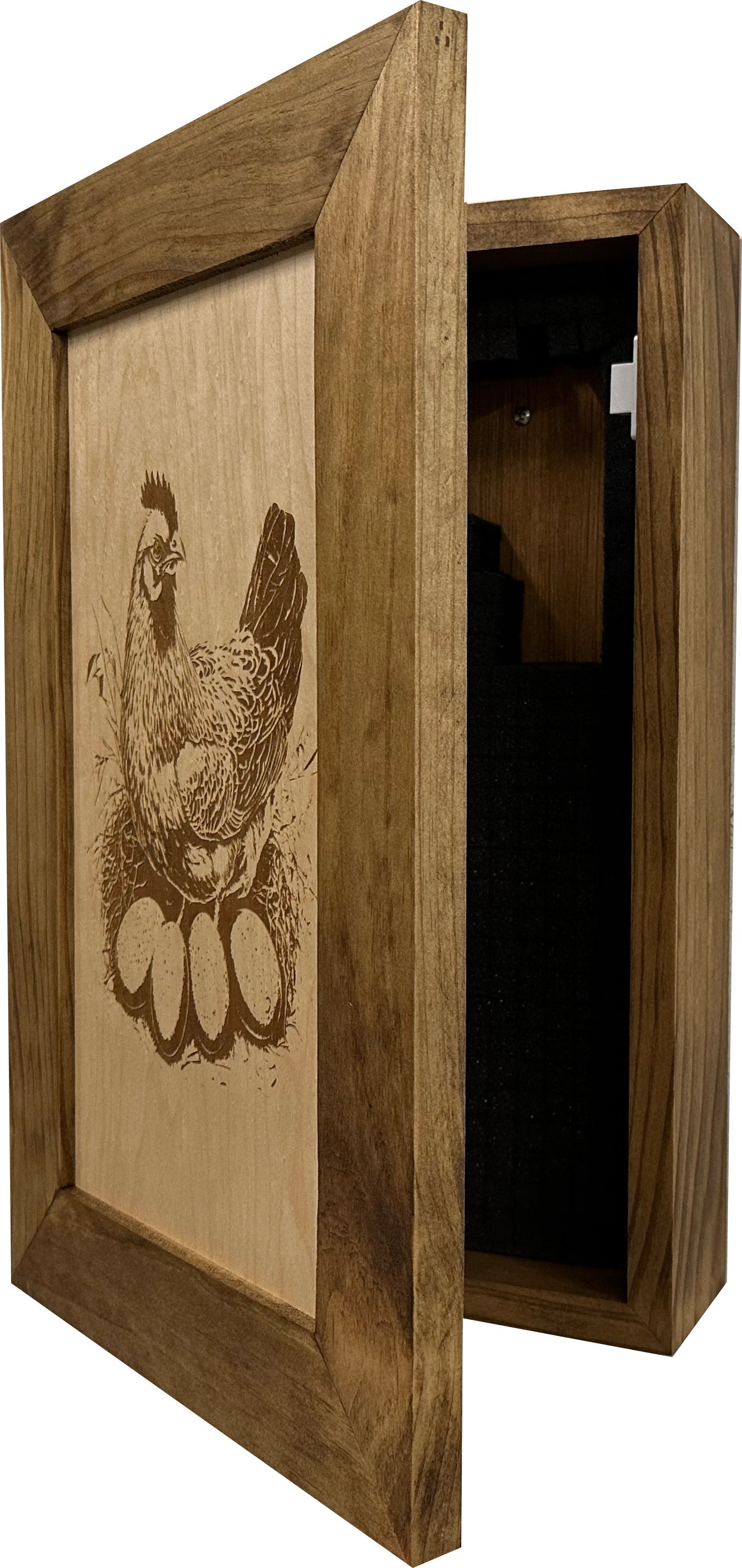 Hidden Gun Safe Chicken and Eggs Farmhouse Scene by Bellewood Designs - product image 4 for Resin Society