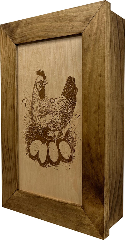 Hidden Gun Safe Chicken and Eggs Farmhouse Scene by Bellewood Designs - product image 8 for Resin Society