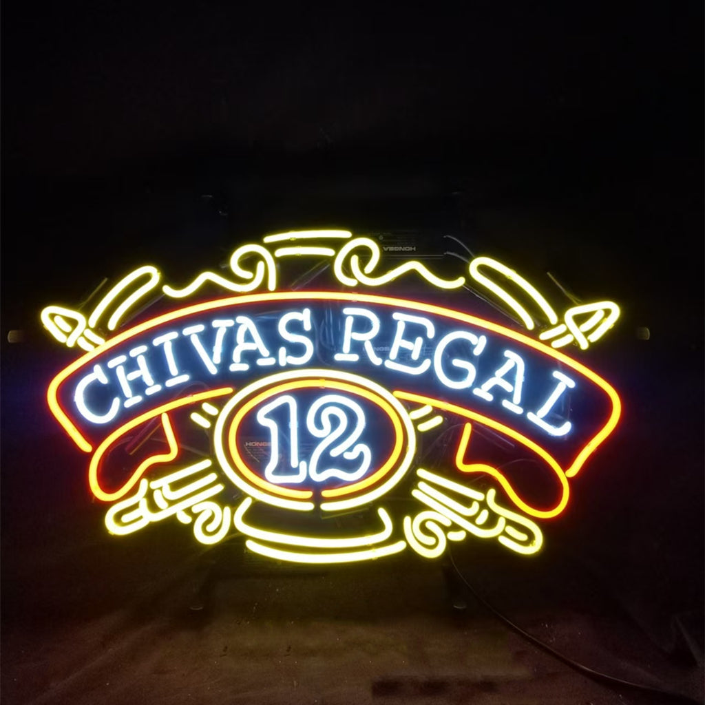 Chivas Regal 12 Whiskey Neon Signs by Neon Signs Land - main product image for Resin Society