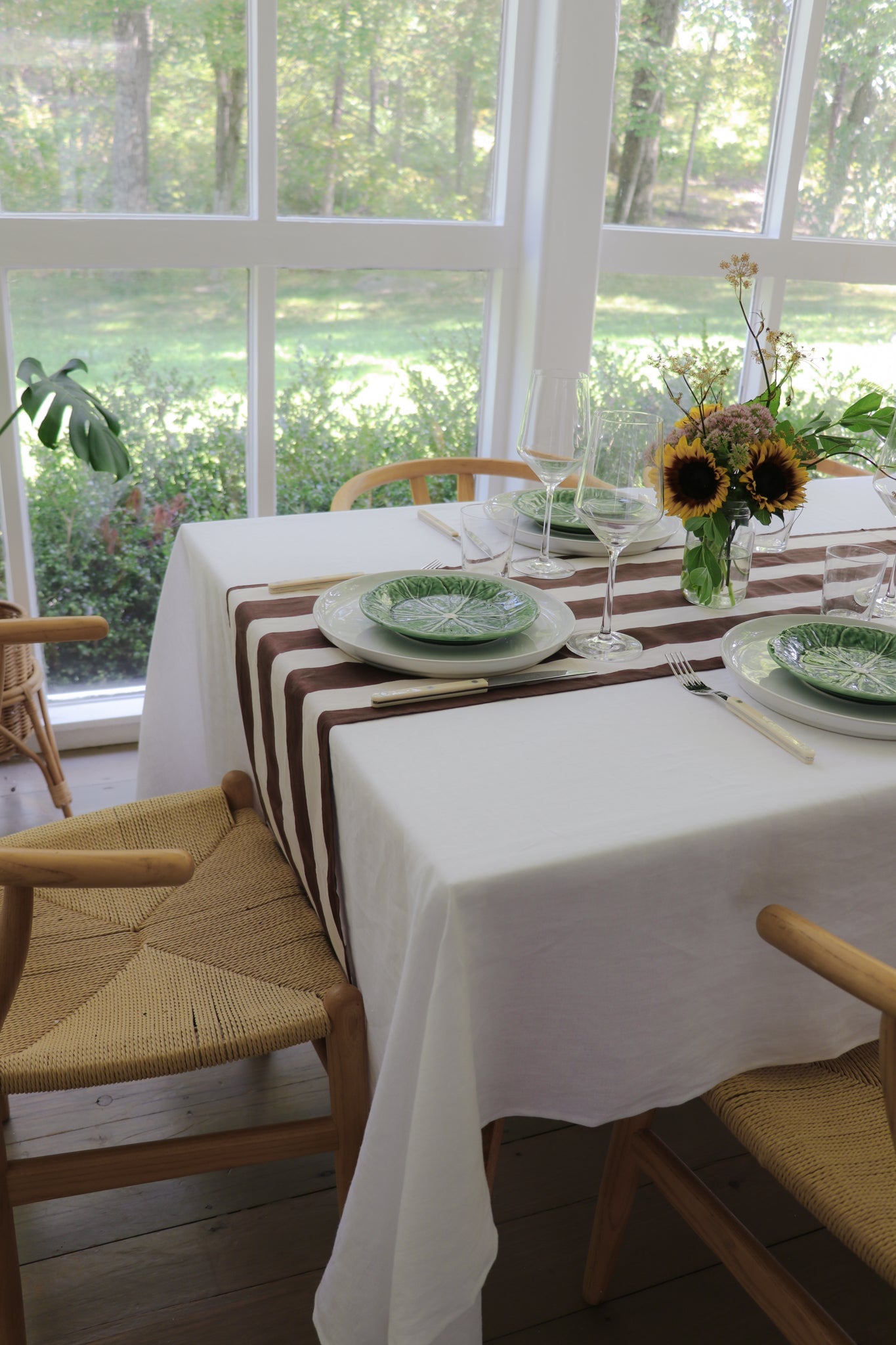 Chocolate Stripe Table Runner by Sarah Spiegel - product image 3 for Resin Society