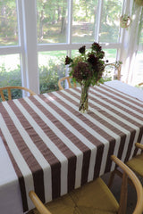 Chocolate Stripe Table Throw by Sarah Spiegel - product image 4 for Resin Society