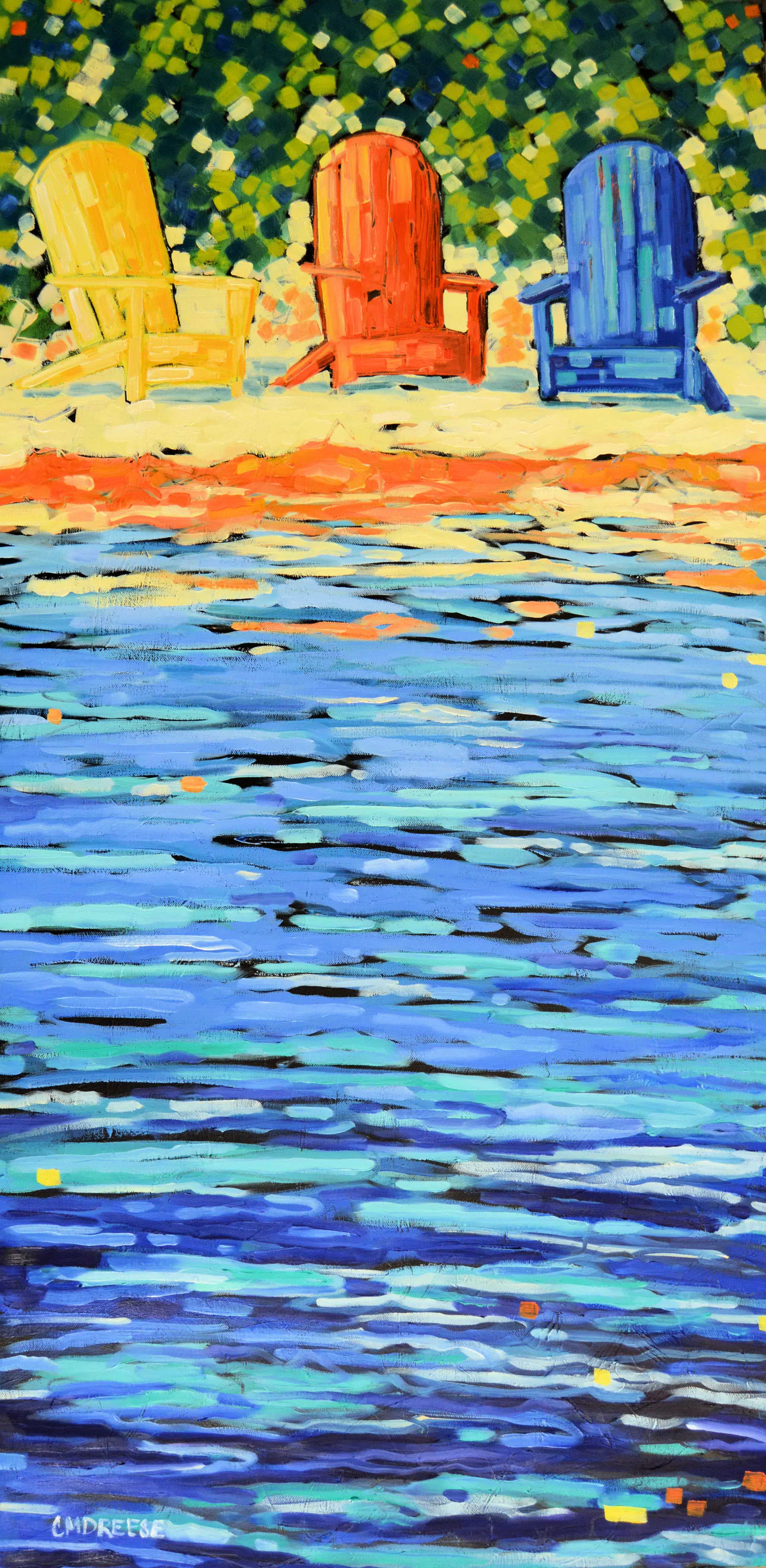 "Summer Pleasure" Giclee Print on Paper or Canvas. Michigan Artist by Dreese Fine Art - main product image for Resin Society