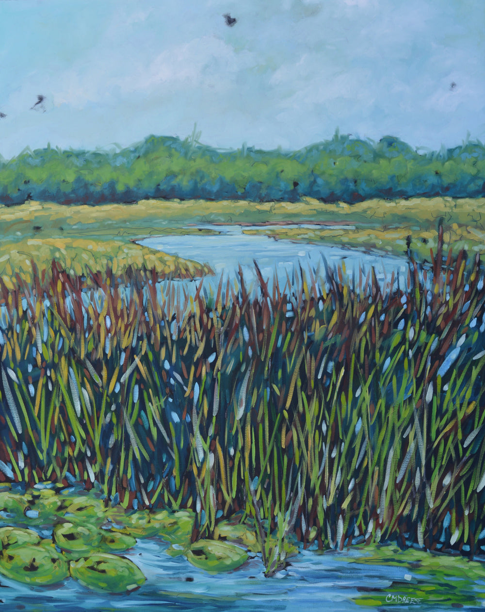 "All Journeys Have Secret Destinations" Original Oil Painting on Canvas by Dreese Fine Art - main product image for Resin Society