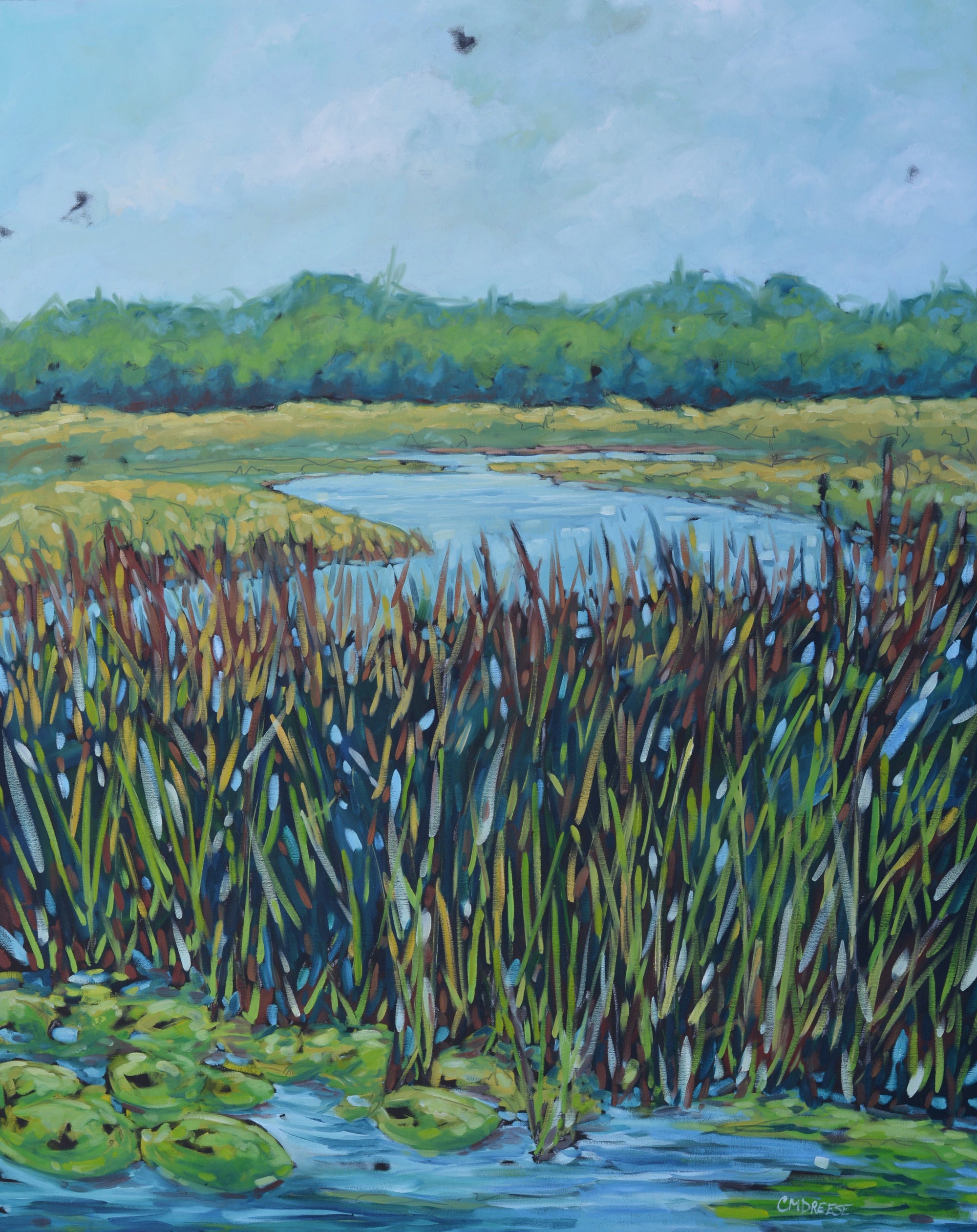"All Journeys Have Secret Destinations" Original Oil Painting on Canvas by Dreese Fine Art - main product image for Resin Society