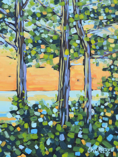"Close The Day With Beauty" Sunset Glass Art Print by Dreese Fine Art - Resin Society