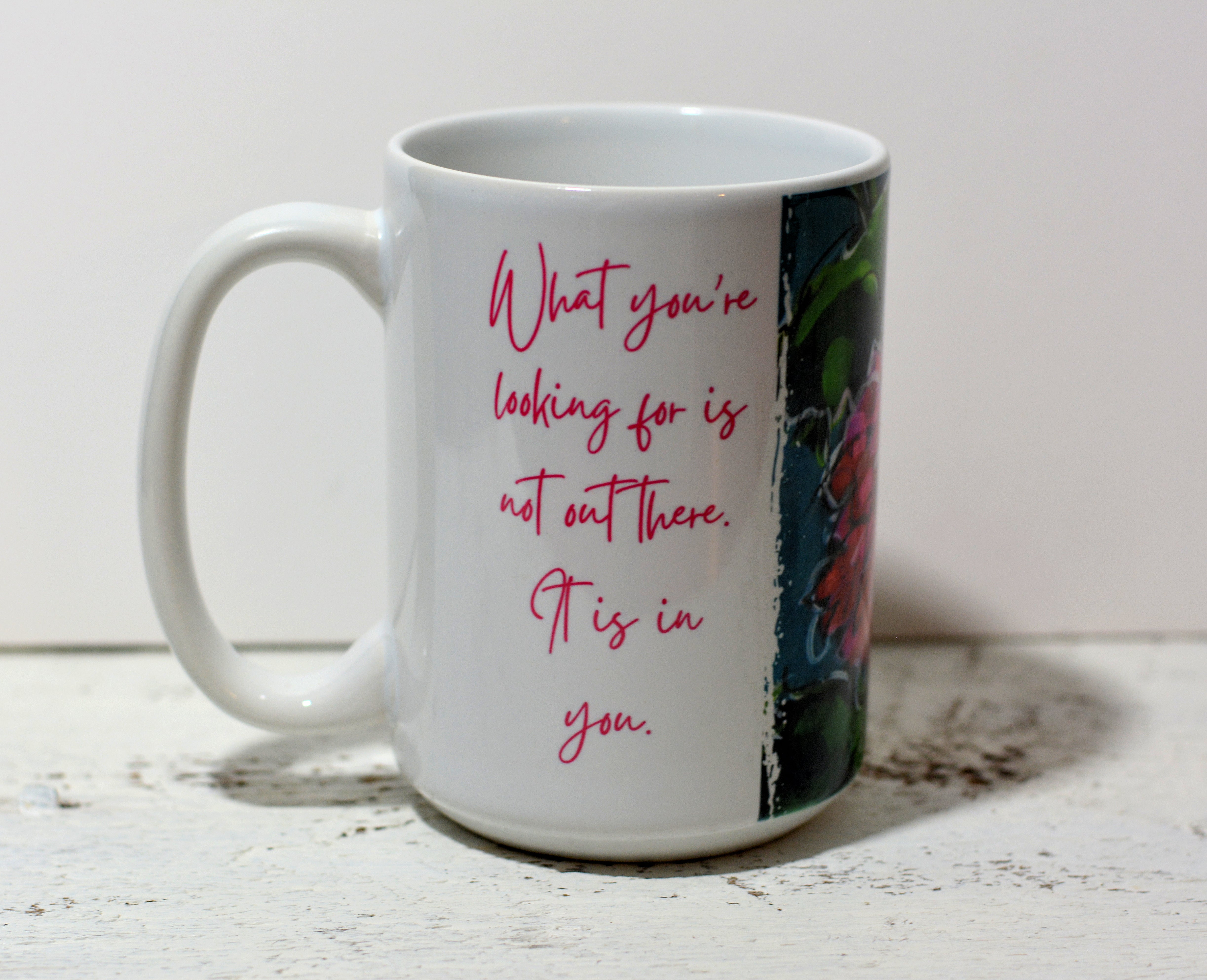 Drinkware -Pink Chrysanthemum