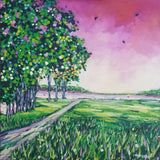 "Harmony at Sunset" Original Oil Painting on Canvas by Dreese Fine Art - main product image for Resin Society