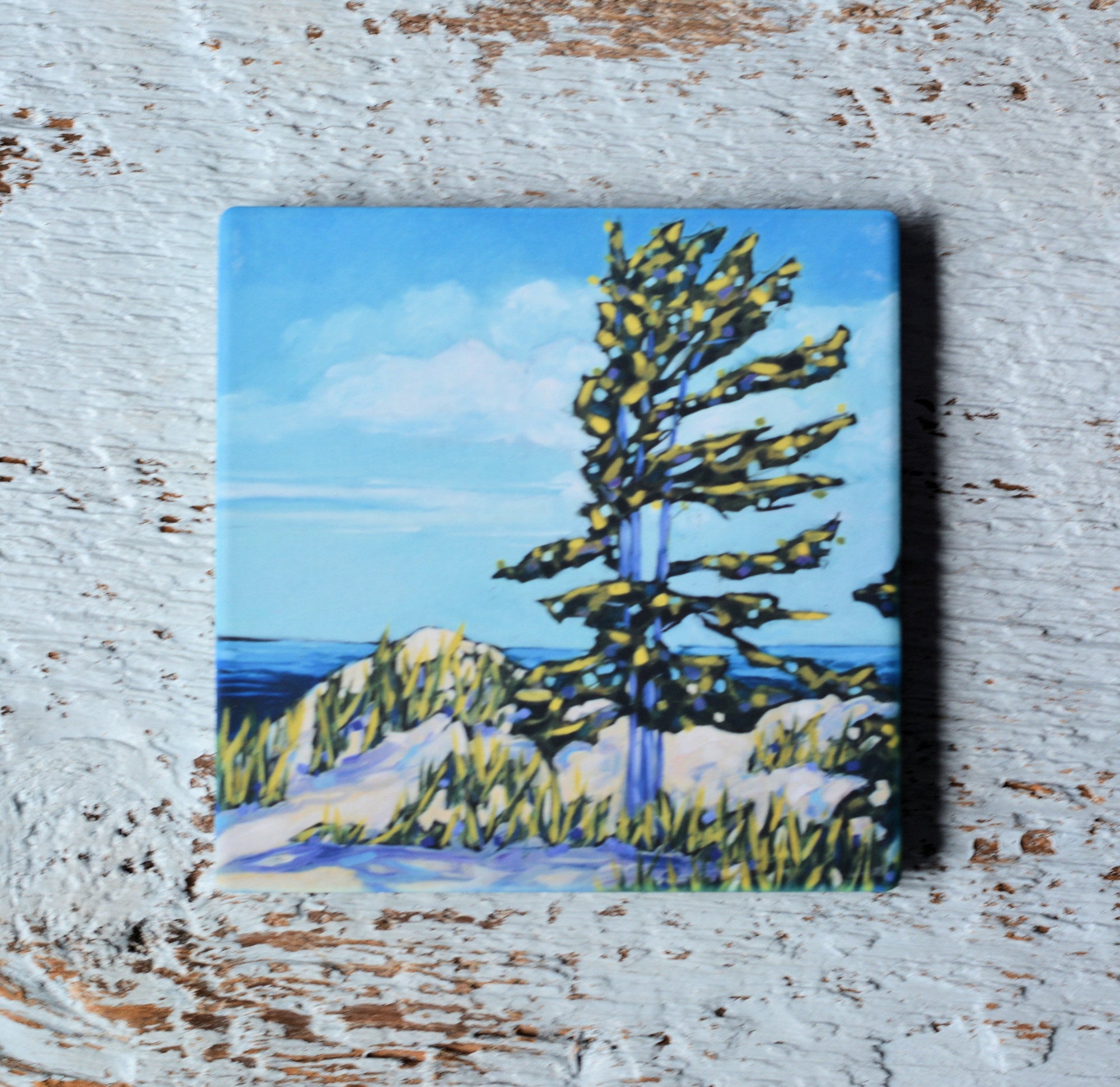 Coaster/ Trivet/ Magnet: Peace of Mind Is Found at the Lake.
by Dreese Fine Art