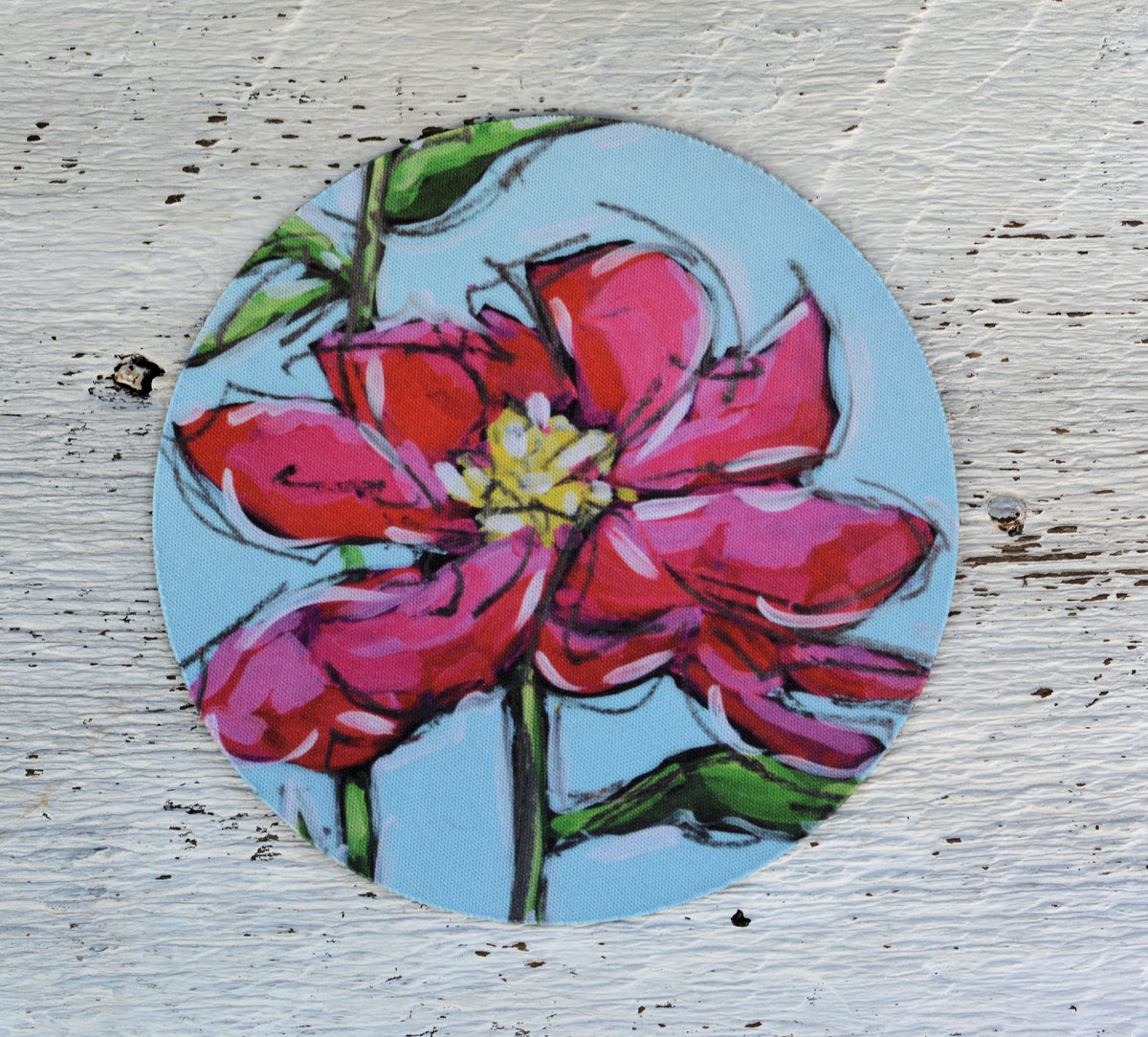 Rubber Grip Jar Opener - Pink Peony by Dreese Fine Art - Resin Society