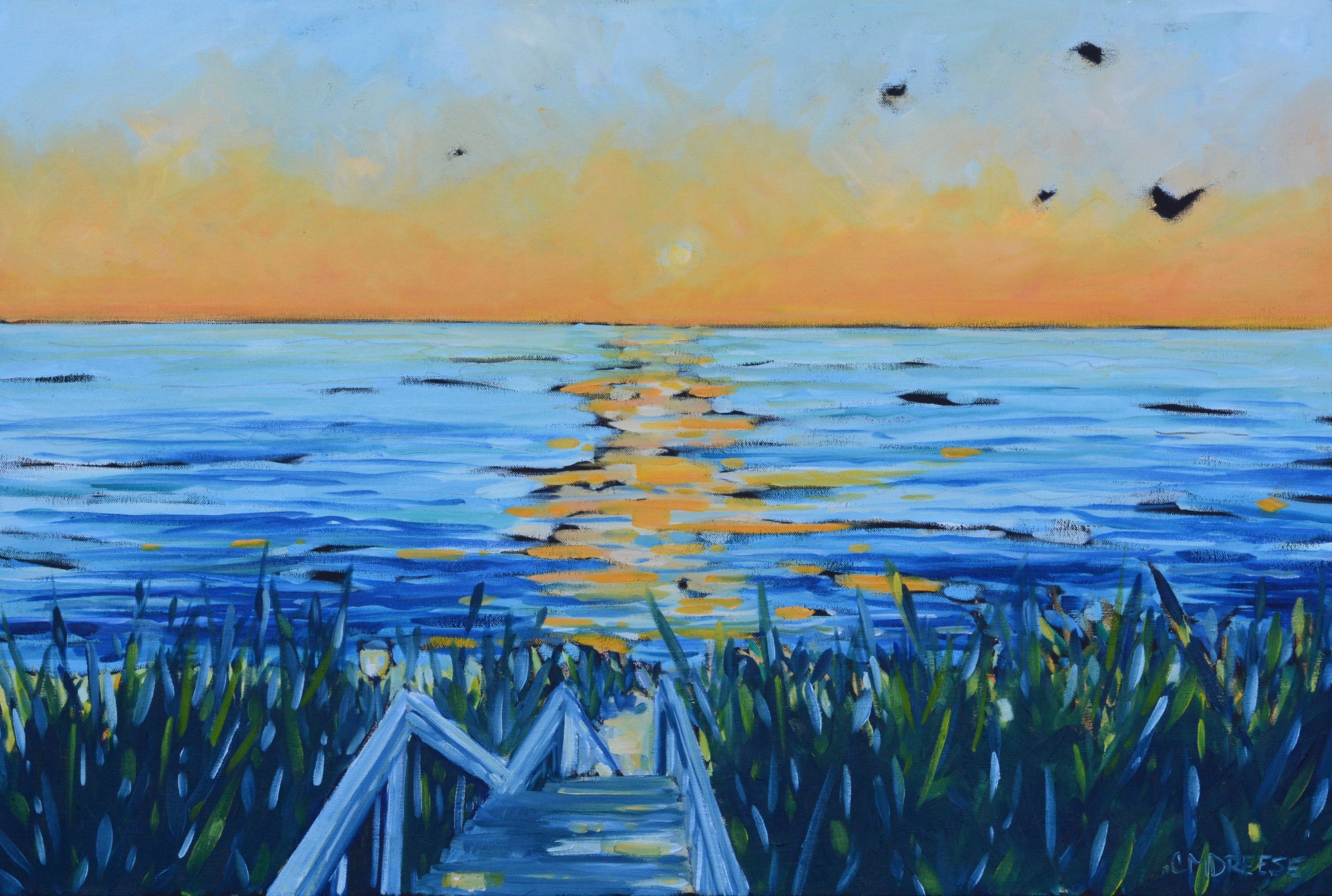 "Life is Short and The World is Wide" Original Oil Painting on Canvas by Dreese Fine Art - main product image for Resin Society