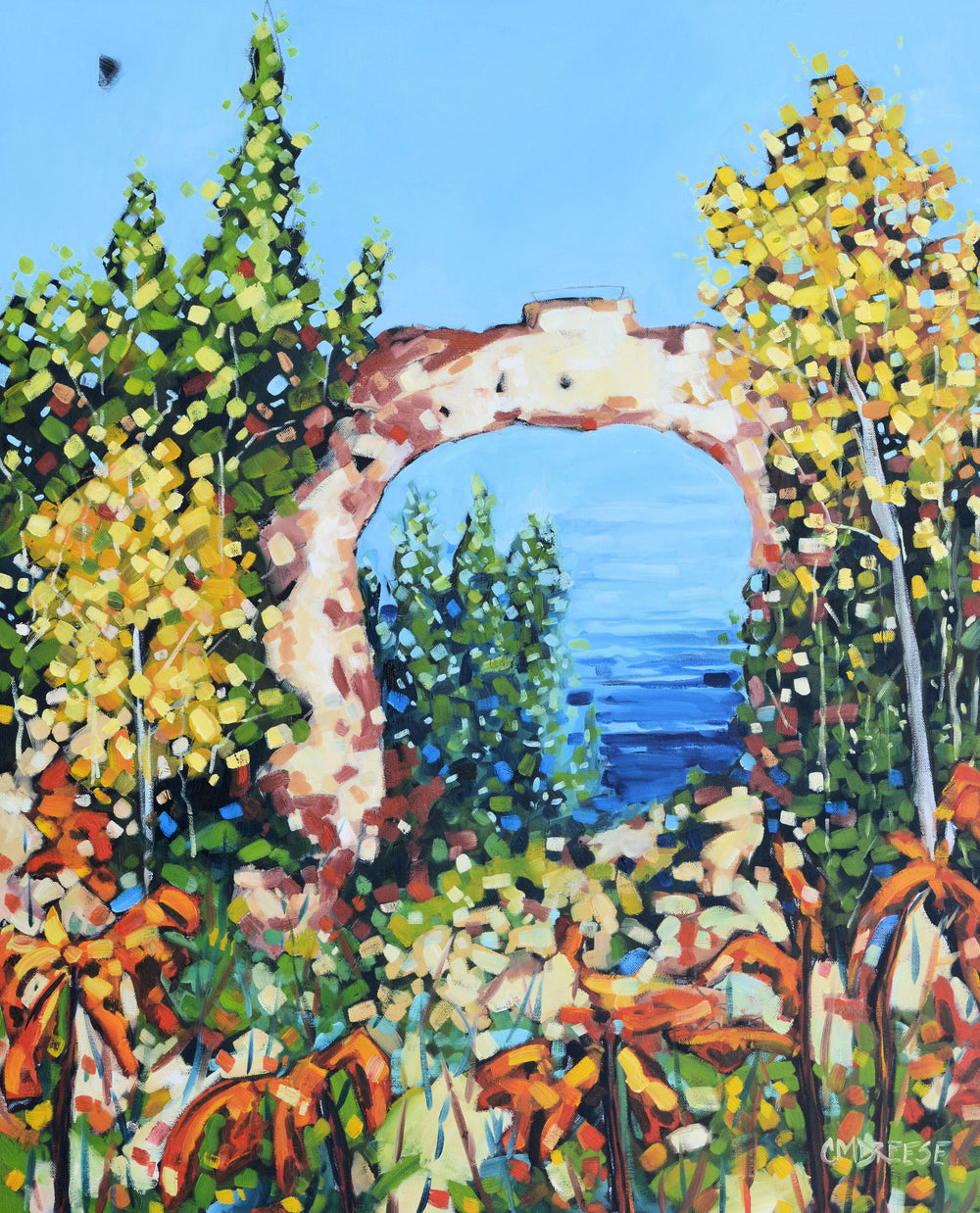 "Arch Rock at Mackinac Island" Print on Paper - Wall Art Home Decor by Dreese Fine Art - Resin Society
