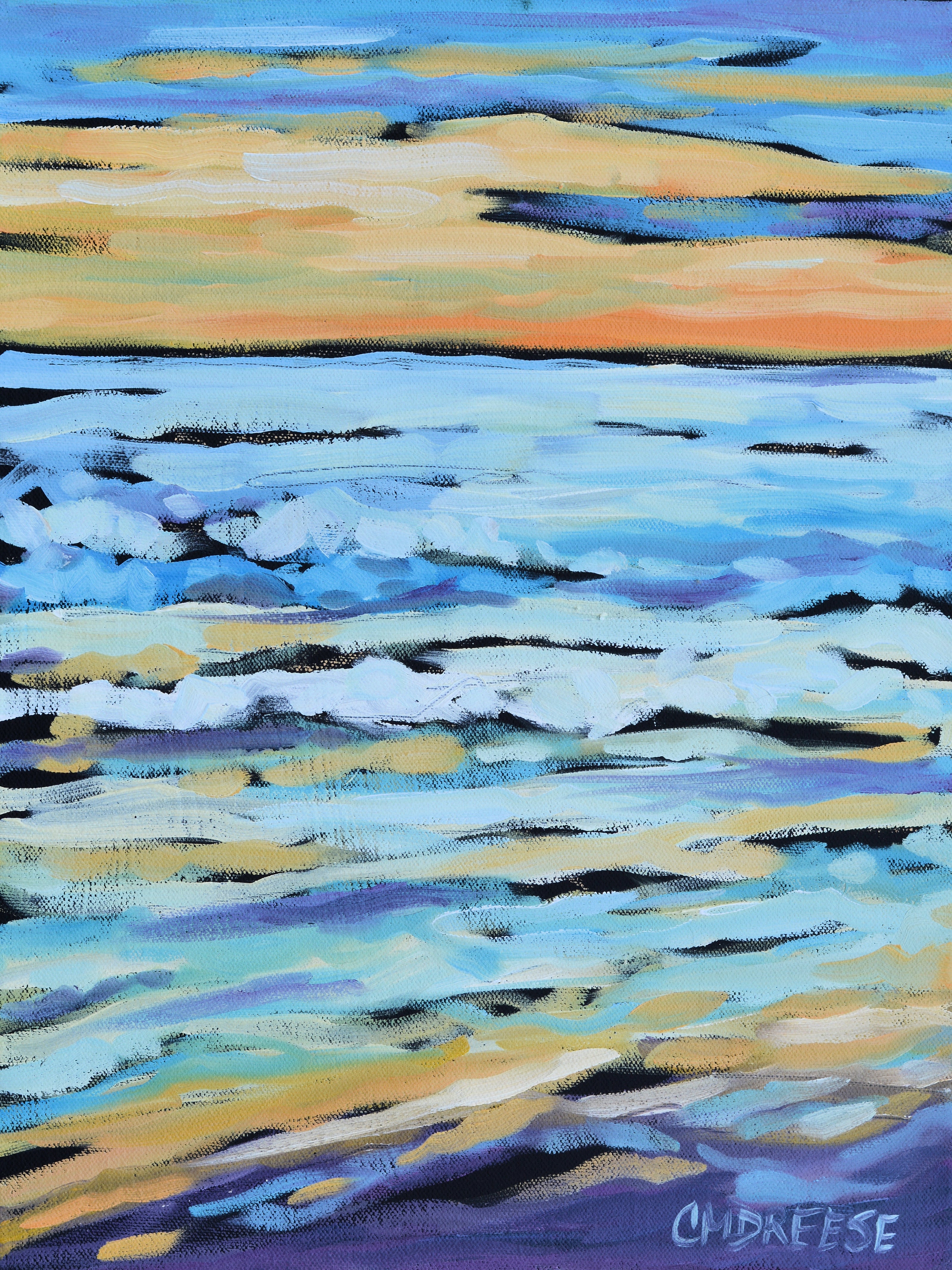 When the Sun Goes Down Print on Paper, Wood Panel Wall Art Home Decor Art Prints Sunset Art Print Pastel Sunset Lake