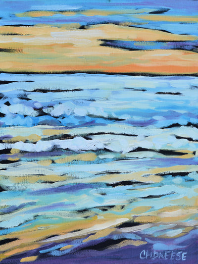 When the Sun Goes Down Print on Paper, Wood Panel Wall Art Home Decor Art Prints Sunset Art Print Pastel Sunset Lake