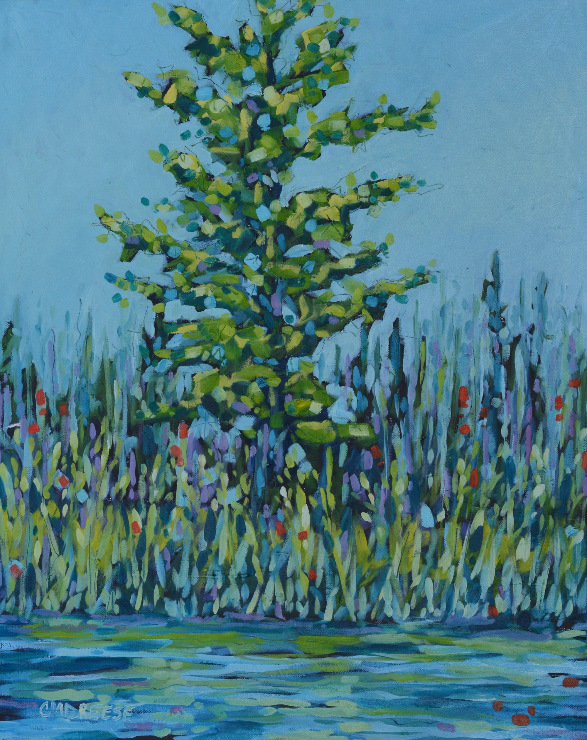 "Still Waters, Wild Spirit" Original Oil Painting on Canvas, Artist by Dreese Fine Art - main product image for Resin Society