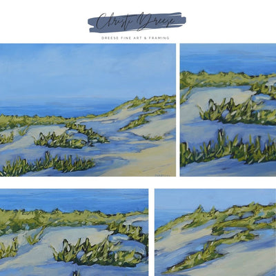 "Summer Along the Shoreline" Original Oil Painting