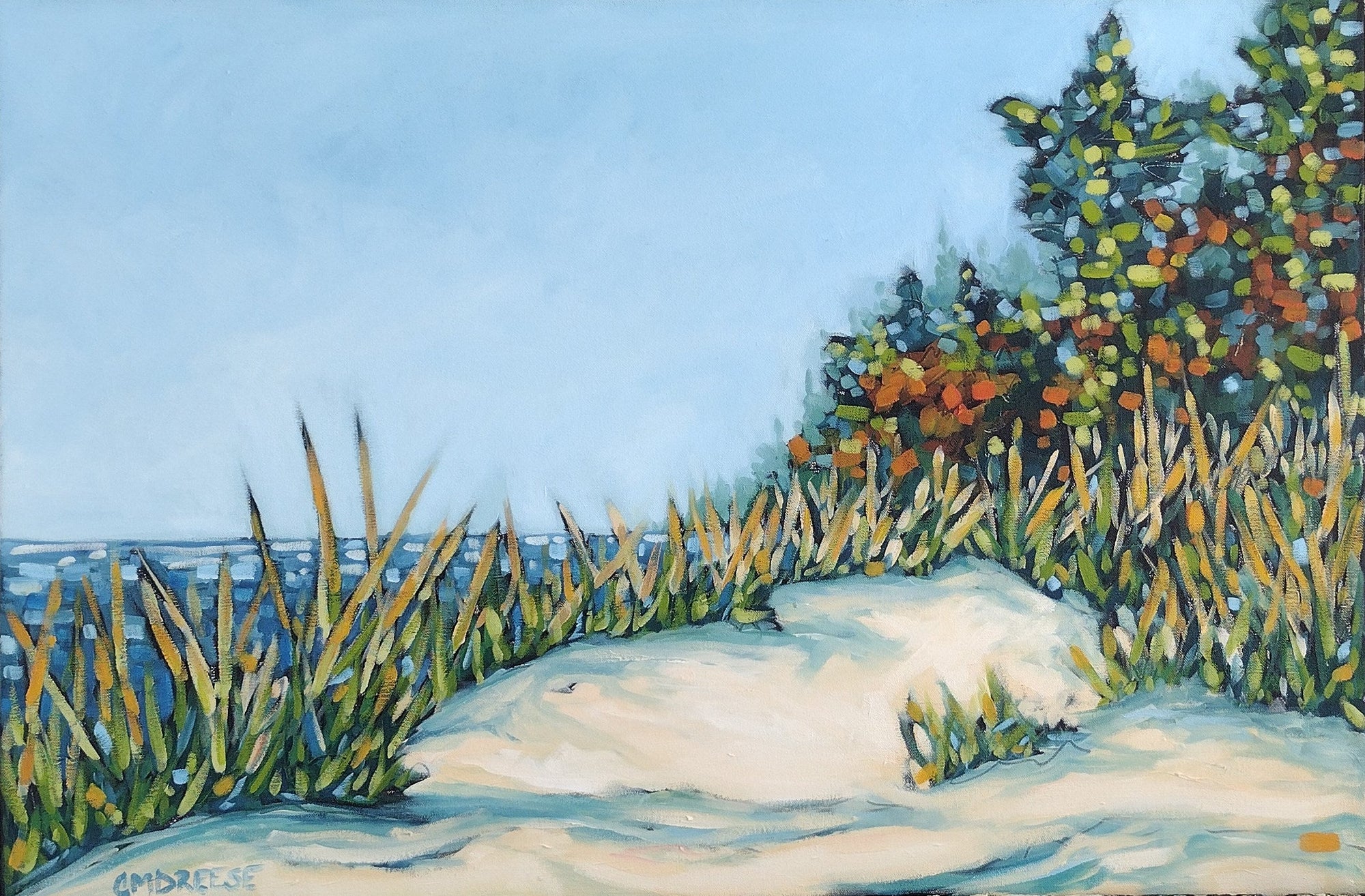 "The Magic Hour of Autumn II" — Original Oil Painting by Christi Dreese by Dreese Fine Art - main product image for Resin Society