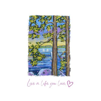 Dish Towel - "Live a Life You Love" detail image - Resin Society