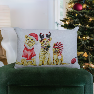 Christmas Throw Pillow for couch 14"x 20" by Vibhsa