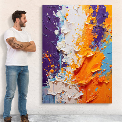 Canvas Print: "Chromatic Rift" by Tailored Canvases - product image 4 for Resin Society