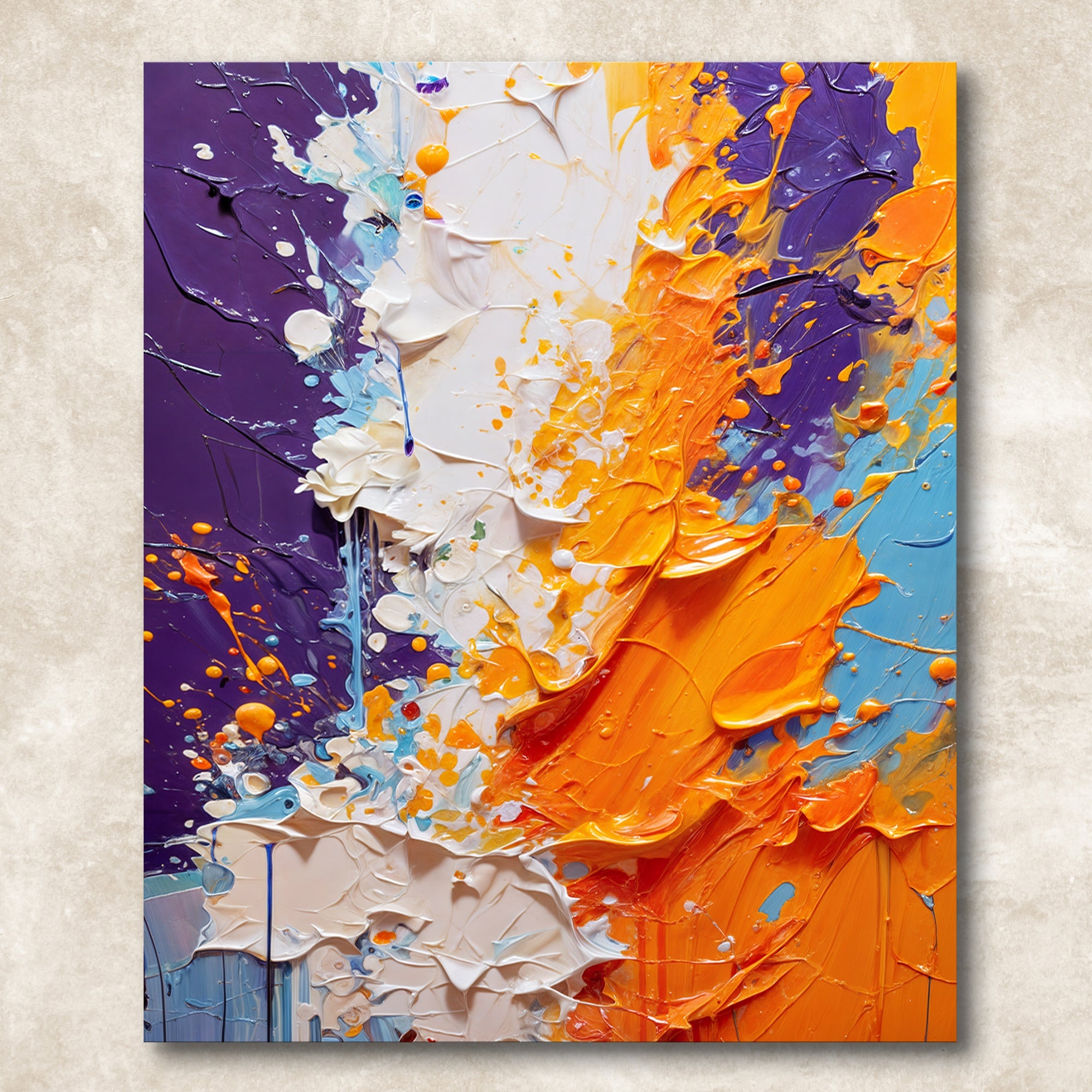 Canvas Print: "Chromatic Rift" by Tailored Canvases - product image 5 for Resin Society