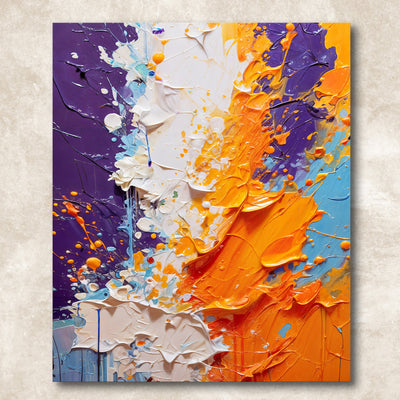 Canvas Print: "Chromatic Rift" by Tailored Canvases - product image 5 for Resin Society